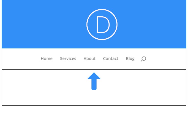 how to remove gray line below menu