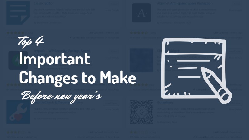 4 Important Changes to Make on Your Website in the First Week of The New Year