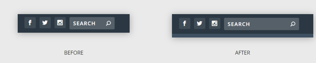 Make the Secondary Header Search Box Bigger
