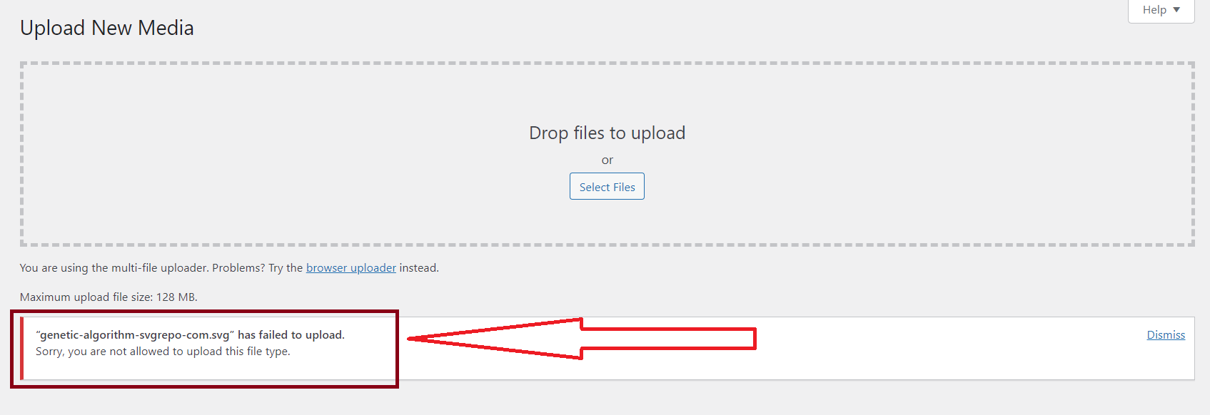 Add svg image file to divi